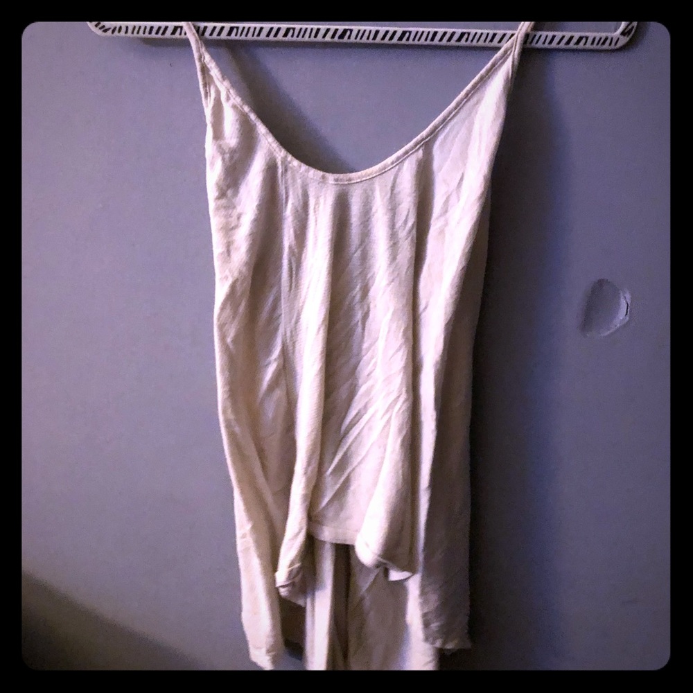 Ivory cross back tank